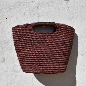 dakar raffia tote bag
